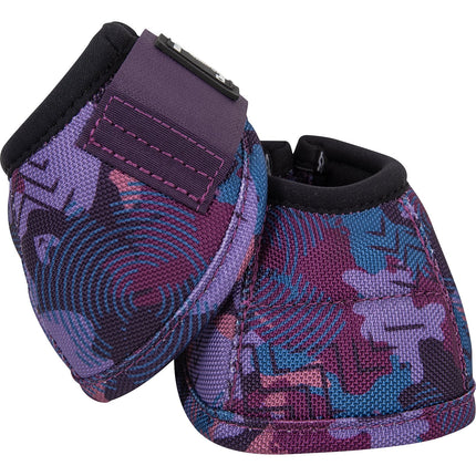 Classic Equine No Turn Bell Boot Purple Camo