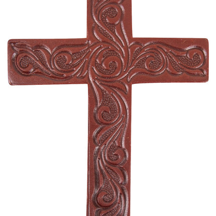 Martin Leather Air Freshener Cross