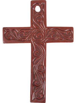 Martin Leather Air Freshener Cross