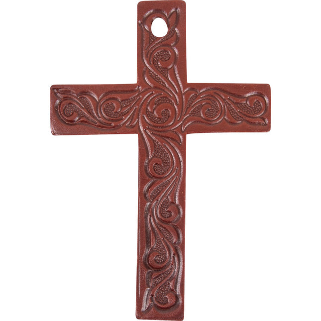 Martin Leather Air Freshener Cross