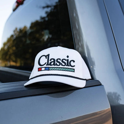 The Five Panel Rope Hat x Classic Rope White