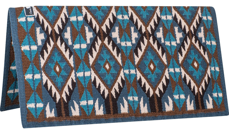 Show Blanket 34x38 Navy/Chestnut