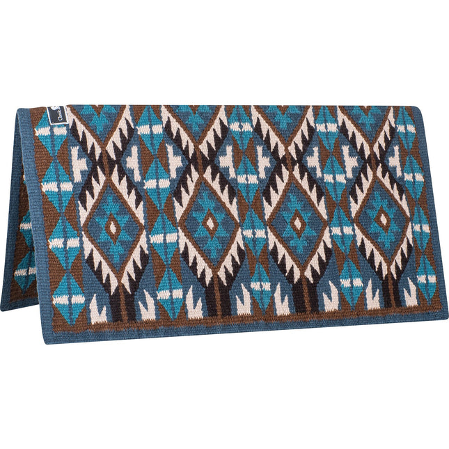 Show Blanket 34x38 Navy/Chestnut