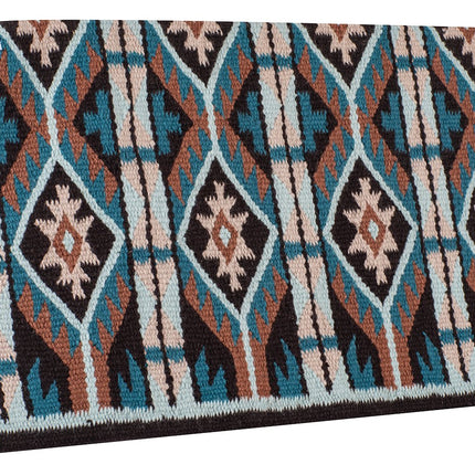 Show Blanket 34x38 Coffee/Seafoam