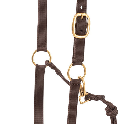 Nylon Rope Halter Brown