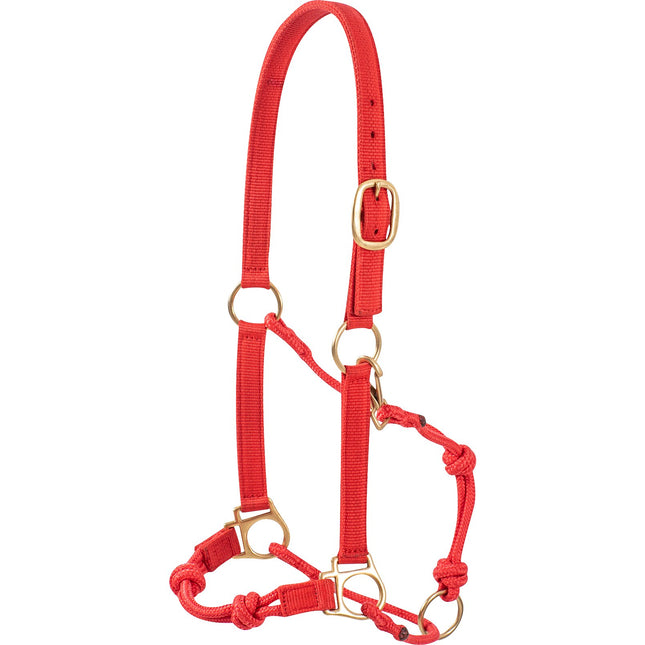 Nylon Rope Halter Red