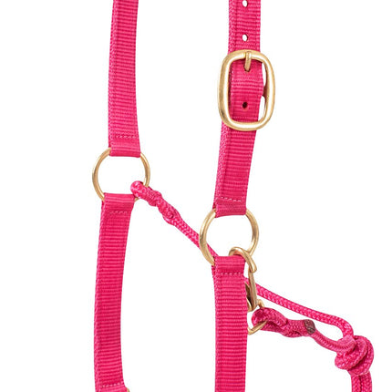 Nylon Rope Halter Pink