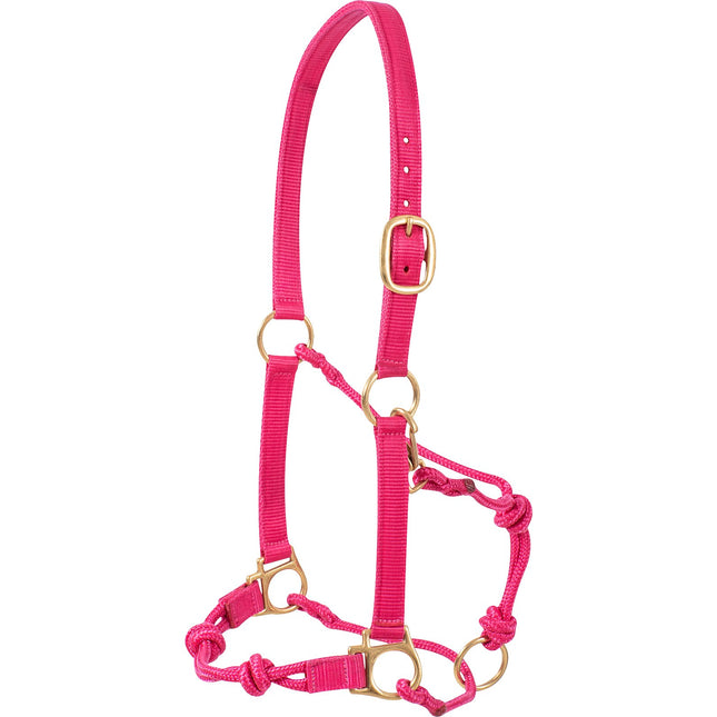 Nylon Rope Halter Pink