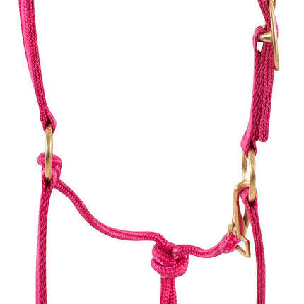 Nylon Rope Halter Pink