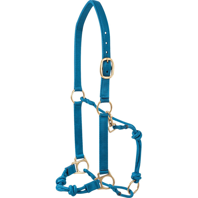Nylon Rope Halter Turquoise
