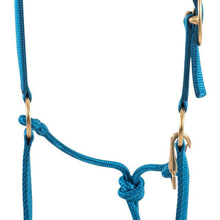 Nylon Rope Halter Turquoise