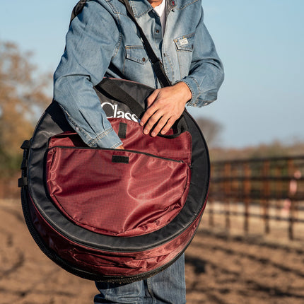 Classic Deluxe Rope Bag Black/Ruby Basket
