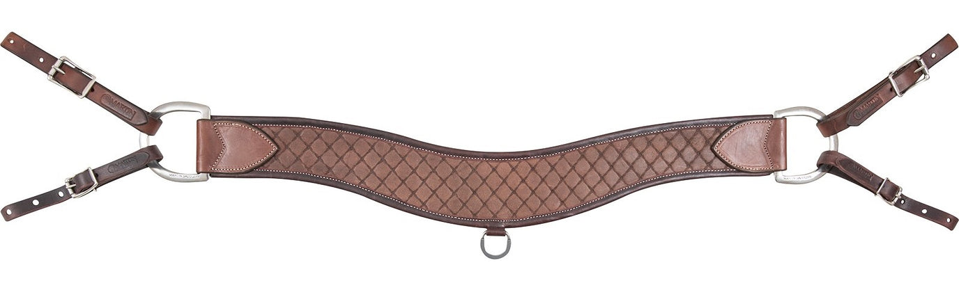 Martin 4" Steer Roper Chocolate Quilted Breastcollar