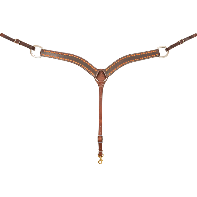 Martin Breastcollar 2" Chocolate Diamond Stamped