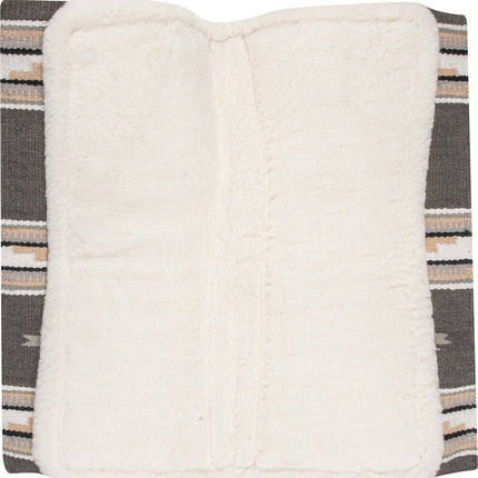 Cashel Blanket Top Performance Pad 34x38 Steel/Tan