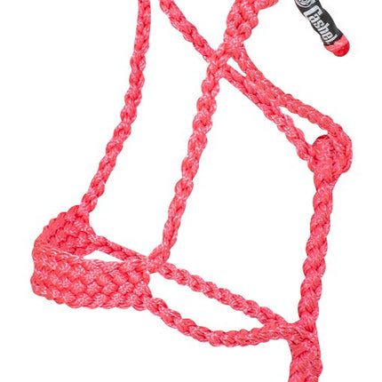 Cashel Flat Braid Pony Halter w/ Lead Pink