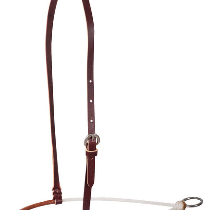 Martin Single Rope 3/16" Noseband with Harness Leather Cover