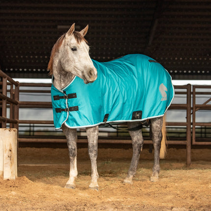 Classic Stable Sheet with Open Front Baltic Green