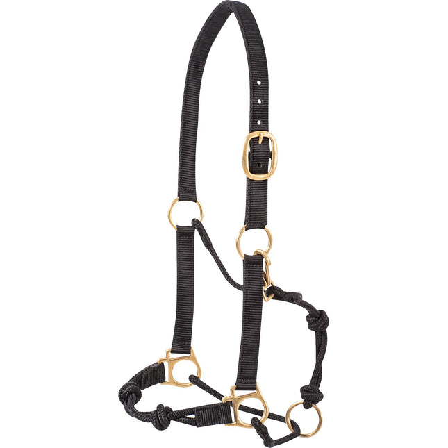 Nylon Rope Halter Black