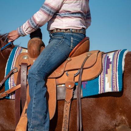 Cashel Blanket Top Performance Pad 32x34  Turquoise/Purple