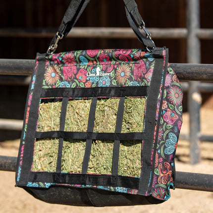 Classic Topload Hay Bag Neon Flower