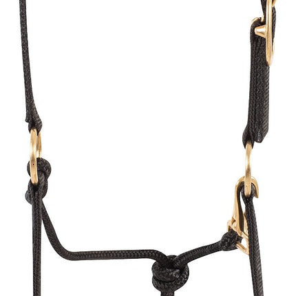 Nylon Rope Halter Black