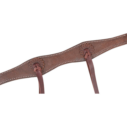 Martin 1.5" Breastcollar Chocolate with Rosette Strings