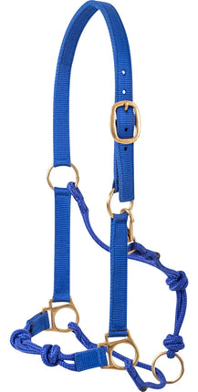 Nylon Rope Halter Blue