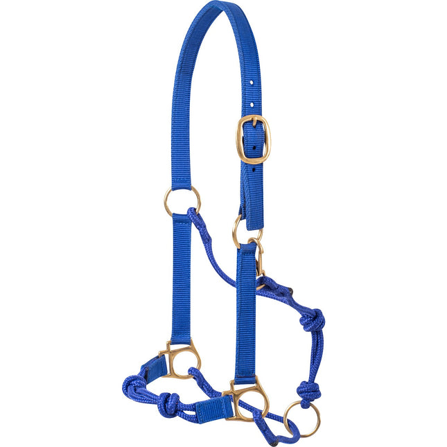Nylon Rope Halter Blue