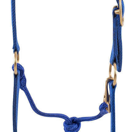 Nylon Rope Halter Blue