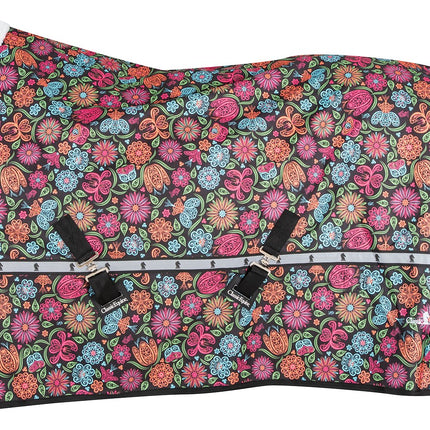 Classic 5K Cross Trainer Winter Blanket Neon Flower