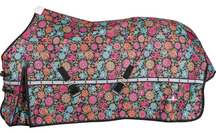 Classic 5K Cross Trainer Winter Blanket Neon Flower