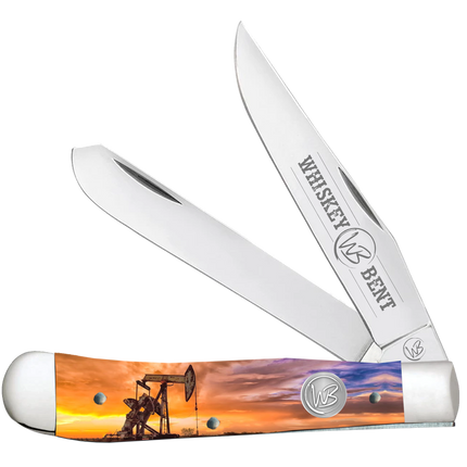 Whiskey Bent Knife Pump Jack Sunrise