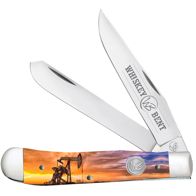 Whiskey Bent Knife Pump Jack Sunrise