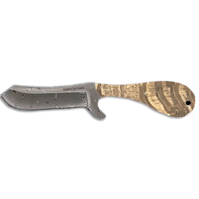 Whiskey Bent Knife Bull Cutter Ram Horn