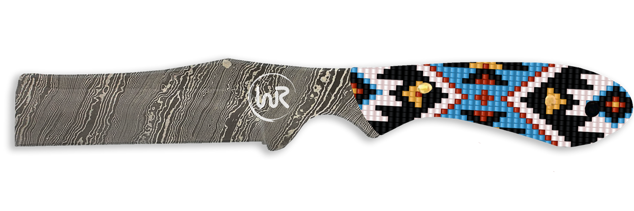 Whiskey Bent Knife Bull Cutter Sky Bead