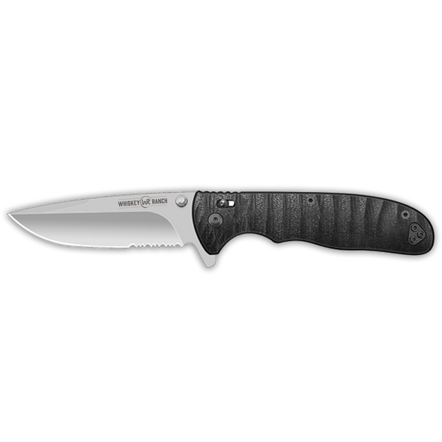 Whiskey Bent Knife Catch Pin Lock Raven